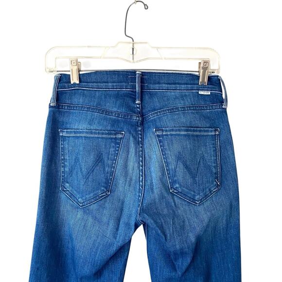 Mother The Mid Rise Dazzler Crop Fray Jeans size 26 - Picture 5 of 9